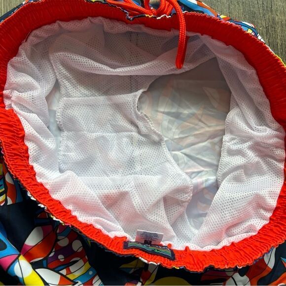 Broken Threads Men’s Swim Set Shorts and Shirt Tropical Surf Board Shorts Large - Picture 5 of 11